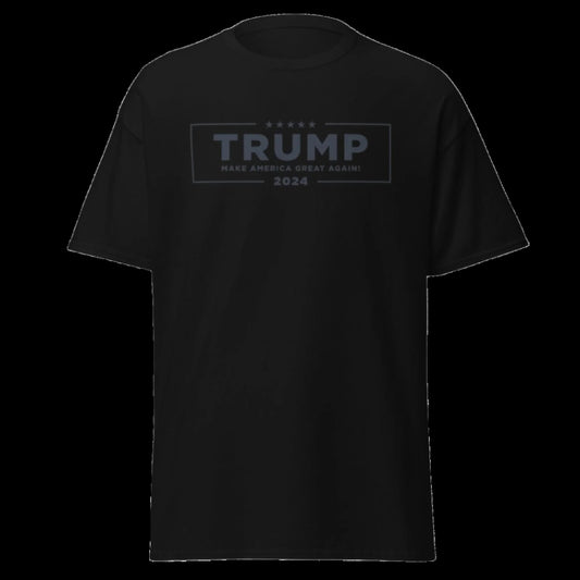 Official Campaign T-Shirt - Trump 2024 (Black Text)