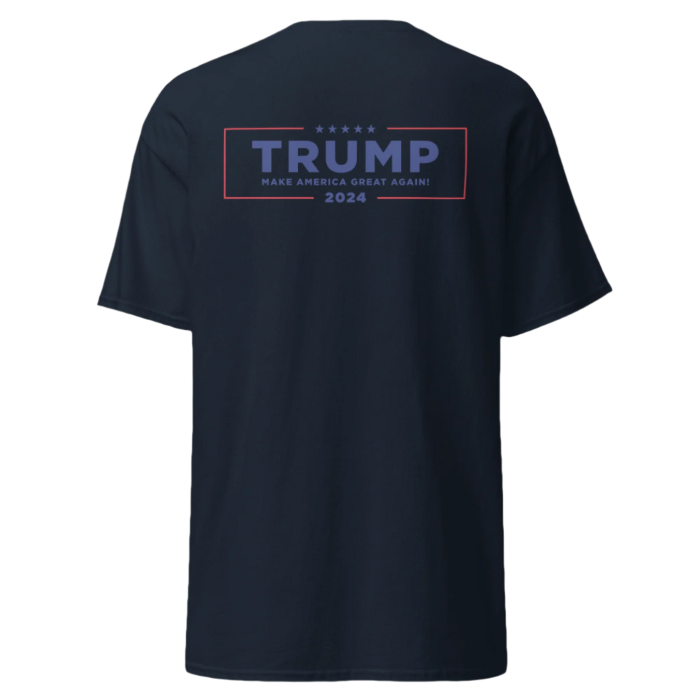 MAGA NEVER SURRENDER T-Shirt (Red Text)