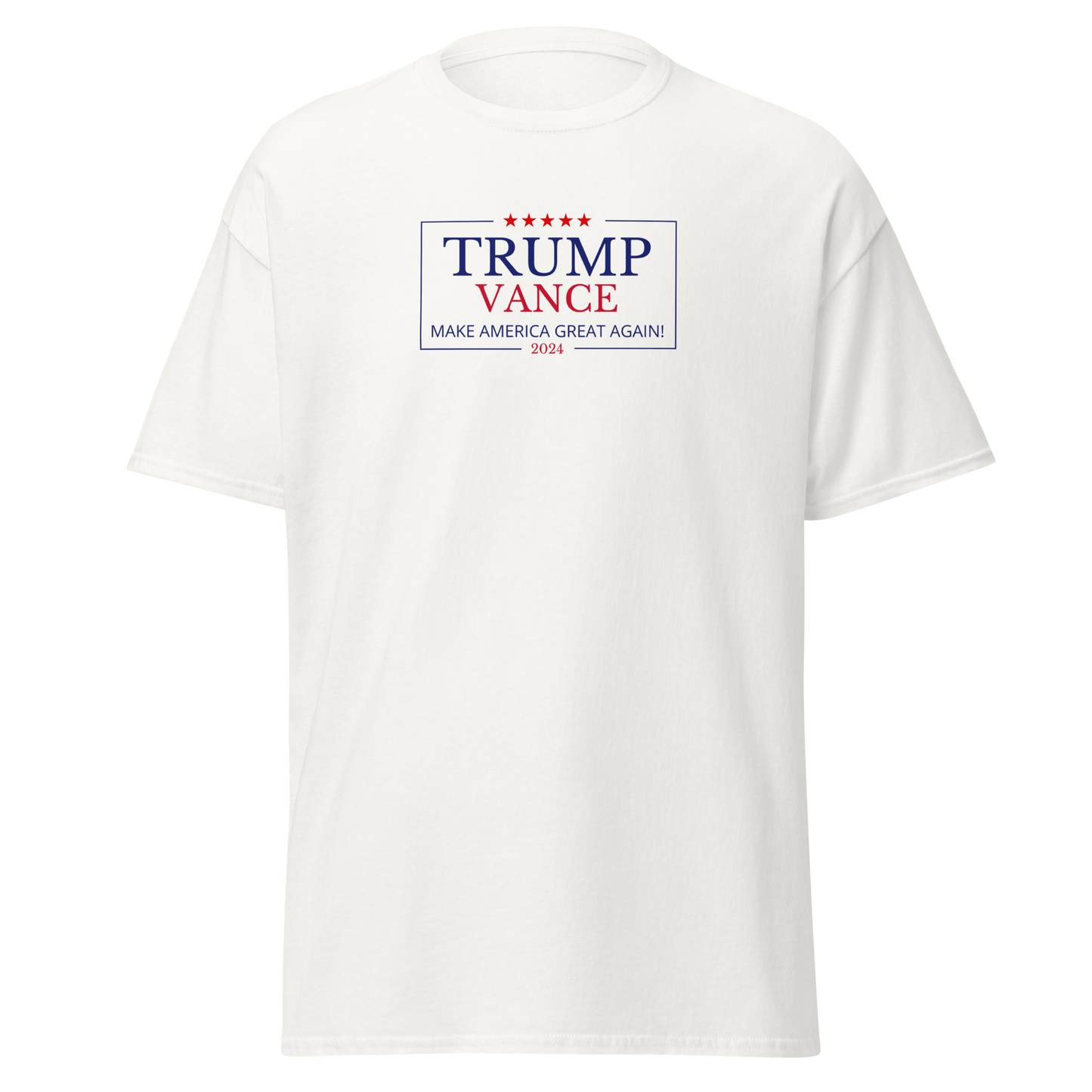 Official White Trump-Vance 2024 Campaign T-Shirt